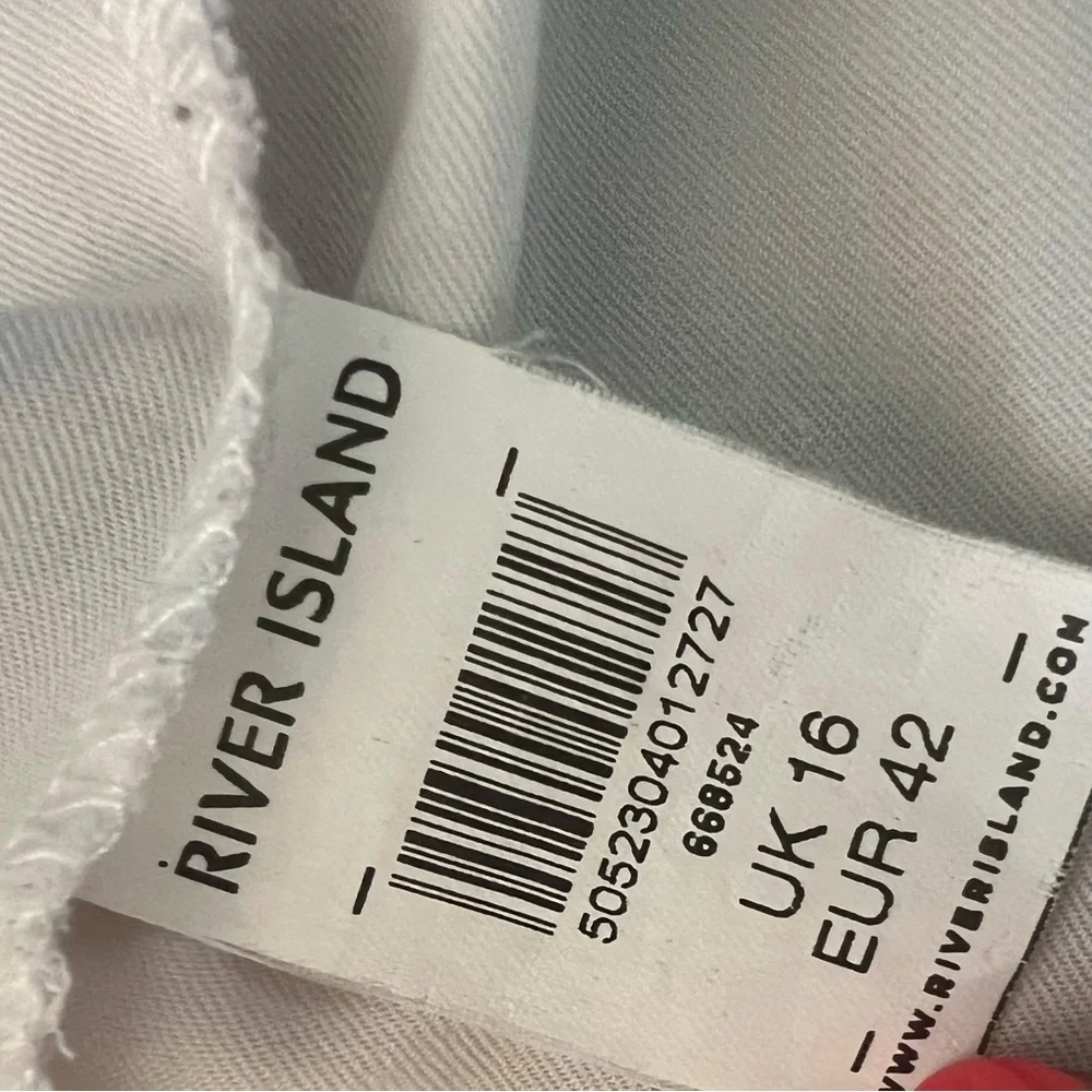 EUC River Island Watercolor Flowy Floral Button Down Shirt Dress Sz UK 16 US 12 - Picture 6 of 11